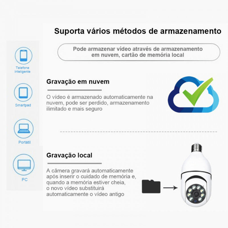 Câmera Smart Com Sensor de Movimento